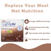 2 - Dr. Morepen LightLife On-The-Go Meal,  5 sachets/pack  Chocolate (Pack of 3) 