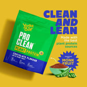 5 - Yogabar Pro Clean Plant Protein,  1.1 lb  Chocolate with Monk Fruit 