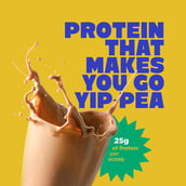 5 - Yogabar Pro Clean Plant Protein,  1.1 lb  Coffee with Monk Fruit 