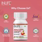 9 - INLIFE Apple Cider Vinegar,  60 capsules  Natural 