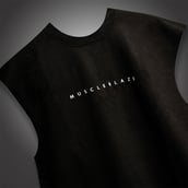 6 - MuscleBlaze B.D.S.M Oversized Tank,  Large  Black