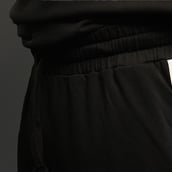 3 - MuscleBlaze Straight Fit Panel Trackpants,  Black  Medium