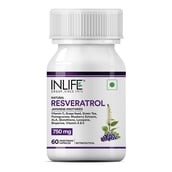 2 - INLIFE Natural Resveratrol 750mg,  60 veggie capsule(s) 