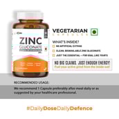 6 - AS-IT-IS Nutrition ATOM Zinc Gluconate 118mg,  60 veggie capsule(s) 