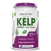 1 - HealthyHey Nutrition Kelp Extract + Zinc Citrate, 60 veggie capsule(s)
