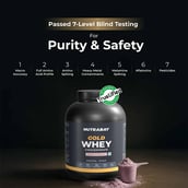 4 - Nutrabay Gold Concentrate Whey Protein, 4.4 lb Strawberry Milkshake