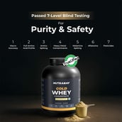 4 - Nutrabay Gold Concentrate Whey Protein,  4.4 lb  Kesar Badam Pista 