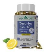 2 - Neuherbs Omega 3 Deep Sea Fish Oil for Heart, Brain & Bone Lemon Flavour,  30 softgels 