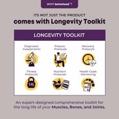 6 - betterhood Premium Knee Sleeve with with Gel Pad & Side Stabilizers,  Grey (Pack of 2)  Large 