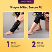 4 - betterhood Premium Knee Sleeve with with Gel Pad & Side Stabilizers, Black (Pack of 2) Medium