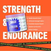 2 - Smash Micronised Creatine Monohydrate, Bite me Berries 0.26 lb