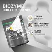 4 - MuscleBlaze Biozyme Performance Whey,  2.2 lb  Refill Pack Rich Chocolate