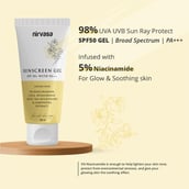 4 - Nirvasa Sunscreen Gel with 5% Niacinamide,  50 ml  SPF 50+ with PA+++ 