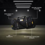 3 - MuscleBlaze Phirse Zidd Kar Gym Bag,  Black, 30L