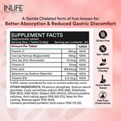 6 - INLIFE Iron + Folic Acid,  Unflavoured  60 tablet(s) 