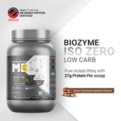 2 - MuscleBlaze Biozyme Iso-Zero,  2.2 lb  Low Carb Swiss Chocolate Hazelnut - Low Sweetness