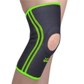 1 - Tynor Knee Cap (Neo),  Black/Green  Small 