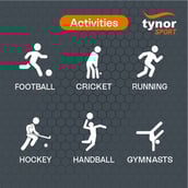 3 - Tynor Knee Cap Air,  Black/Orange  Large 