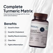 3 - Miduty Complete Turmeric Matrix, 30 capsules