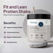 3 - Miduty Fit and Lean Protein Shake,  2.2 lb  Chocolate 