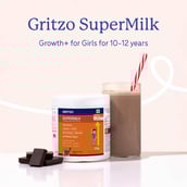 2 - Supermilk Gritzo Growth+ for Girl 10-12 Yrs,  200 g  Double Chocolate