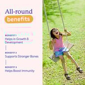 3 - Supermilk Gritzo Overall Growth For 7-9 Yrs Girl Personalized Protein & Nutrition Drink Mix,  400 g  Double Chocolate