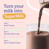 1 - Supermilk Gritzo Overall Growth for 13+ Yrs Girls Protein & Nutrition Drink Mix,  800 g  Double Chocolate