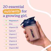 10 - Supermilk Gritzo Overall Growth for 13+ Yrs Girls Protein & Nutrition Drink Mix,  800 g  Double Chocolate