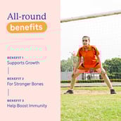 8 - Supermilk Gritzo Overall Growth for 13+ Yrs Girls Protein & Nutrition Drink Mix,  800 g  Double Chocolate