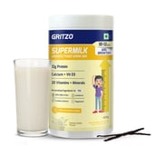 1 - Gritzo SuperMilk Height+ Unsweetened 10-12y Girls Personalized Protein and Nutrition Drink Mix,  400 g  Creamy Pink Vanilla 