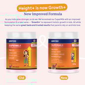 3 - Supermilk Gritzo Height+ for 7-12 Yrs Girls Personalized Protein & Nutrition Drink Mix,  200 g  Double Chocolate