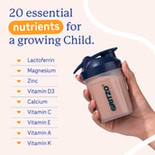 9 - Supermilk Gritzo Height+ for 7-12 Yrs Girls Personalized Protein & Nutrition Drink Mix, 1 kg Double Chocolate