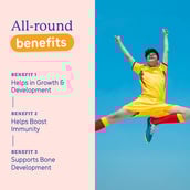 6 - Supermilk Gritzo Height+ Unsweetened for Boy 13+ Years, 400 g Creamy Vanilla