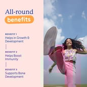 4 - Supermilk Gritzo Height+ for 13+ Yrs Girls Personalized Protein & Nutrition Drink Mix,  800 g  Double Chocolate