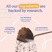 5 - Supermilk Gritzo Height+ for 13+ Yrs Girls Personalized Protein & Nutrition Drink Mix, 400 g Double Chocolate