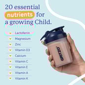 6 - Supermilk Gritzo Height+ for Boy/Girl 2-6 Yrs Personalized Protein & Nutrition Drink Mix,  400 g  Double Chocolate