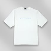 1 - MuscleBlaze Z Verse Oversized Solid T-Shirt, Large White