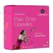 1 - CUREFOREVER Womaneya Pain Free Granules,  7 sachets/pack  Orange Lime 