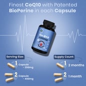 8 - CUREFOREVER CoQ10 400mg with BioPerine,  60 veggie capsule(s) 