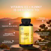 7 - CUREFOREVER Vitamin D3 + K2 (MK-7),  60 tablet(s)  Unflavoured 