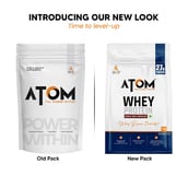 9 - AS-IT-IS Nutrition ATOM Whey Protein with Enzymes,  2.2 lb  Double Rich Chocolate 