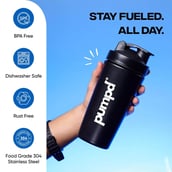 3 - Pumpd Steel Shaker,  Black  750 ml 