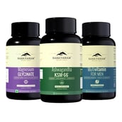 Rasayanam Magnesium Glycinate 60 Tabs with Ashwagandha KSM-66 60 Caps & Multivitamin for Men Combo,  Unflavoured  60 tablet(s) 