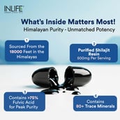 3 - INLIFE Pure Himalayan Shilajit Resin,  60 softgels 