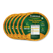 1 - Prolicious Khakhra, Chilli Coriander (Pack of 6) 170 g