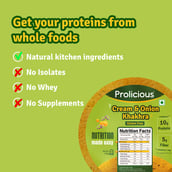 2 - Prolicious Khakhra,  Cream & Onion (Pack of 4)  170 g 