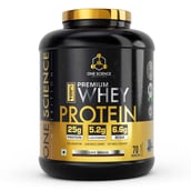 6 - One Science 100% Premium Whey Protein,  5 lb  Cafe Mocha - with Free 150g Creatine 