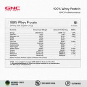 5 - GNC Pro Performance 100% Whey Protein,  4 lb  Vanilla Cream 