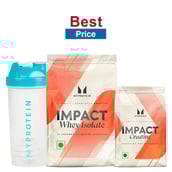 Myprotein Impact Whey Isolate 2.2 lb Mango & Impact Creatine,  0.55 lb  Unflavoured with Shaker 600 ml White 