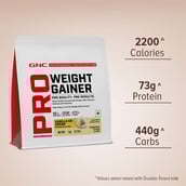 2 - GNC Pro Performance Weight Gainer,  2.2 lb  Vanilla Ice Cream 
